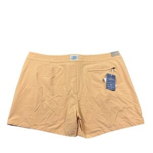 Faherty Surf Stripe Honey Yellow Mens Boardshort Size 42 MSU2103 NWT